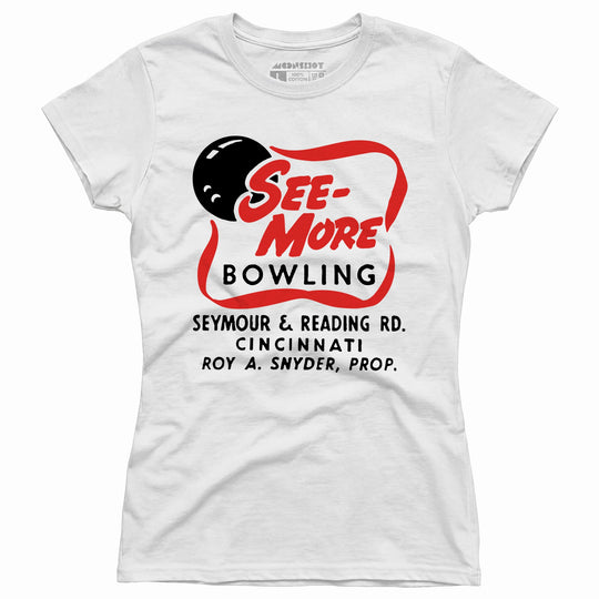 See-More Bowling - Cincinnati, OH - Vintage Bowling Alley - Women's T-Shirt