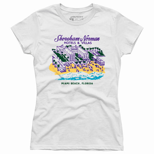 Shoreham Norman Hotels & Villas - Miami, FL - Vintage Hotel - Women's T-Shirt