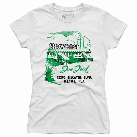Showboat - Miami, FL - Vintage Restaurant - Women's T-Shirt