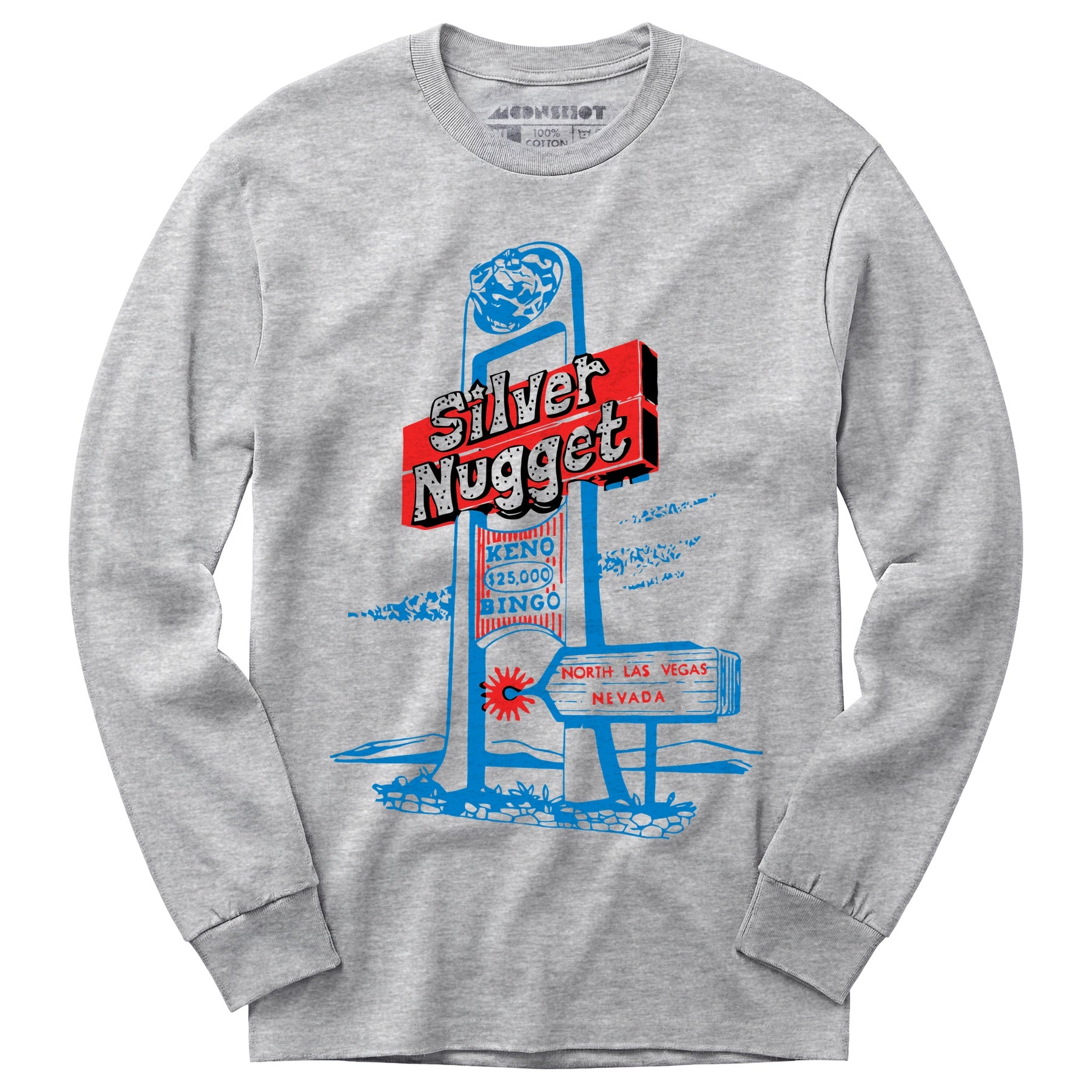 Silver Nugget - Vintage Las Vegas - Long Sleeve T-Shirt