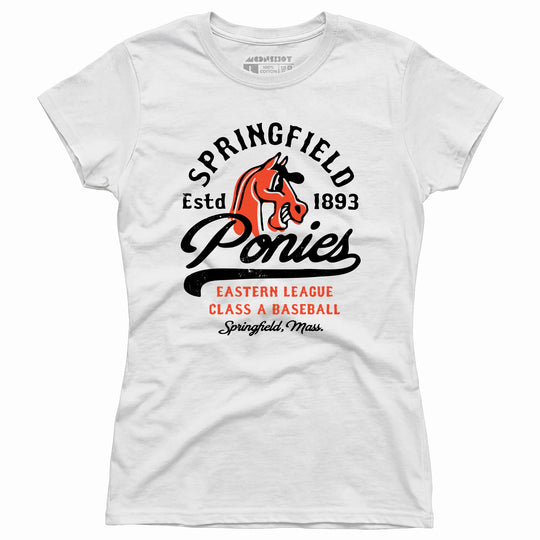 Springfield Ponies - Massachusetts - Vintage Defunct Baseball Teams - Women's T-Shirt