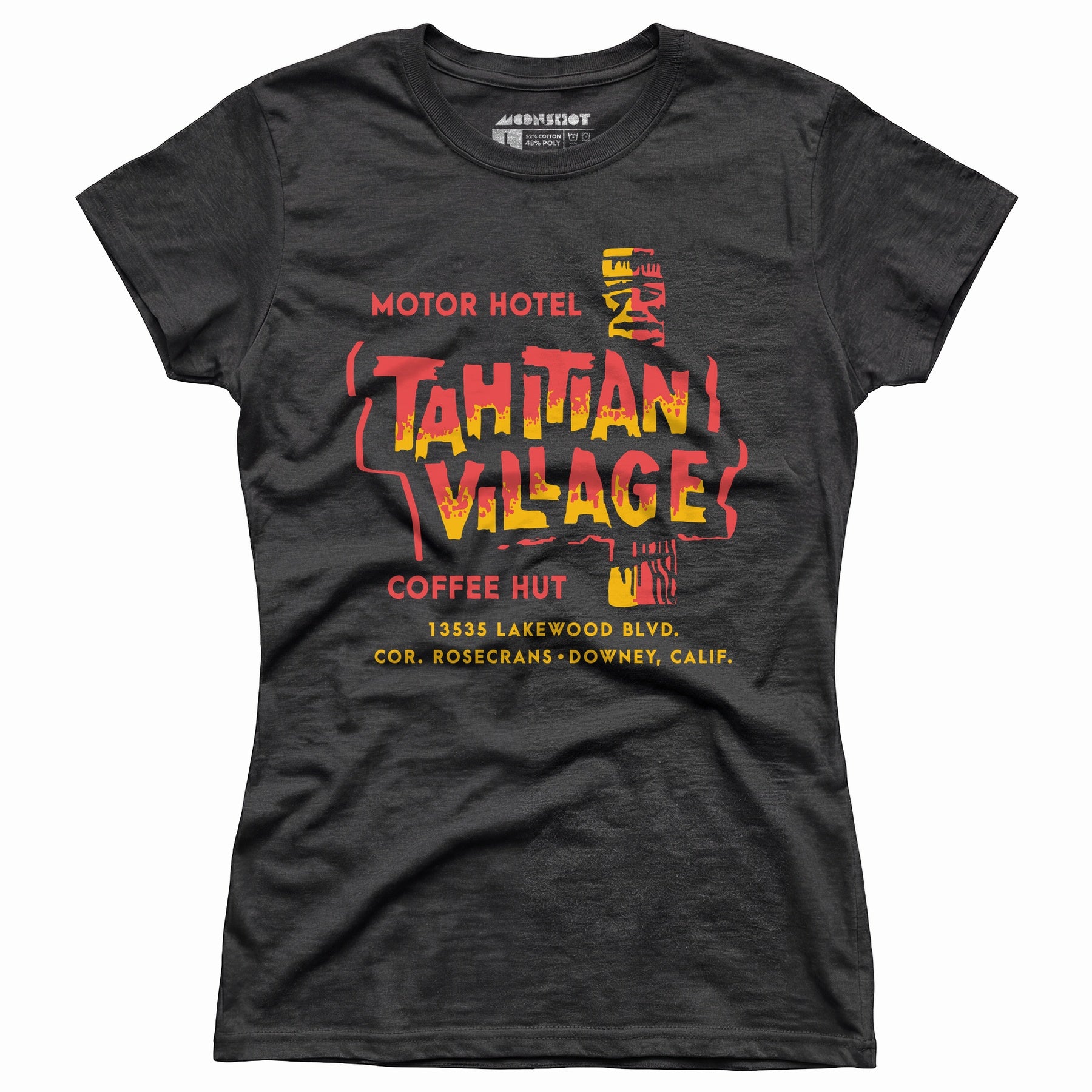 Tahitian Village - Downey, CA - Vintage Tiki Bar - Women's T-Shirt