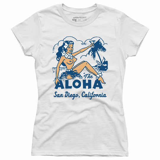 The Aloha - San Diego, CA - Vintage Tiki Bar - Women's T-Shirt