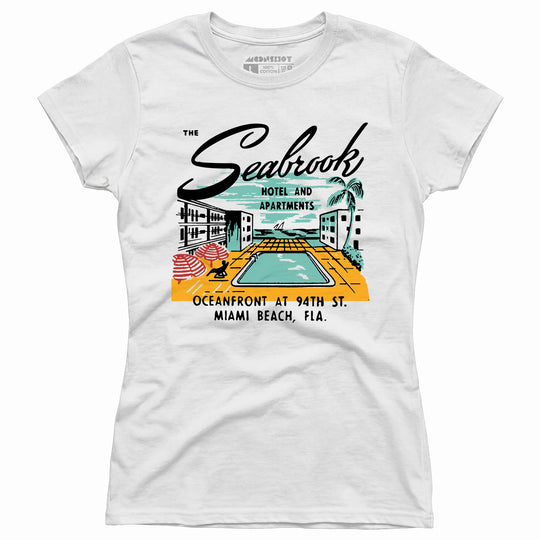 The Seabrook - Miami, FL - Vintage Hotel - Women's T-Shirt