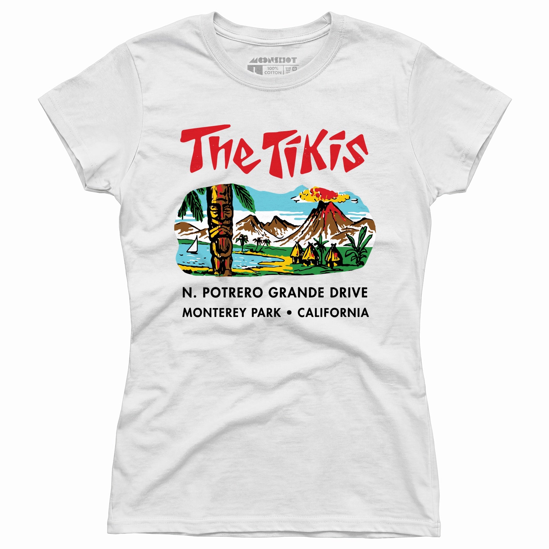 The Tikis - Monterey Park CA - Vintage Tiki Bar - Women's T-Shirt