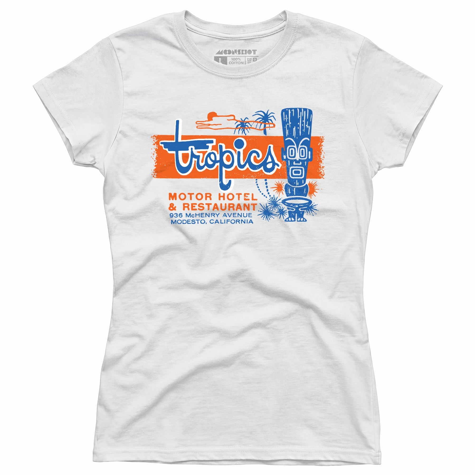 The Tropics - Modesto, CA - Vintage Tiki Bar - Women's T-Shirt