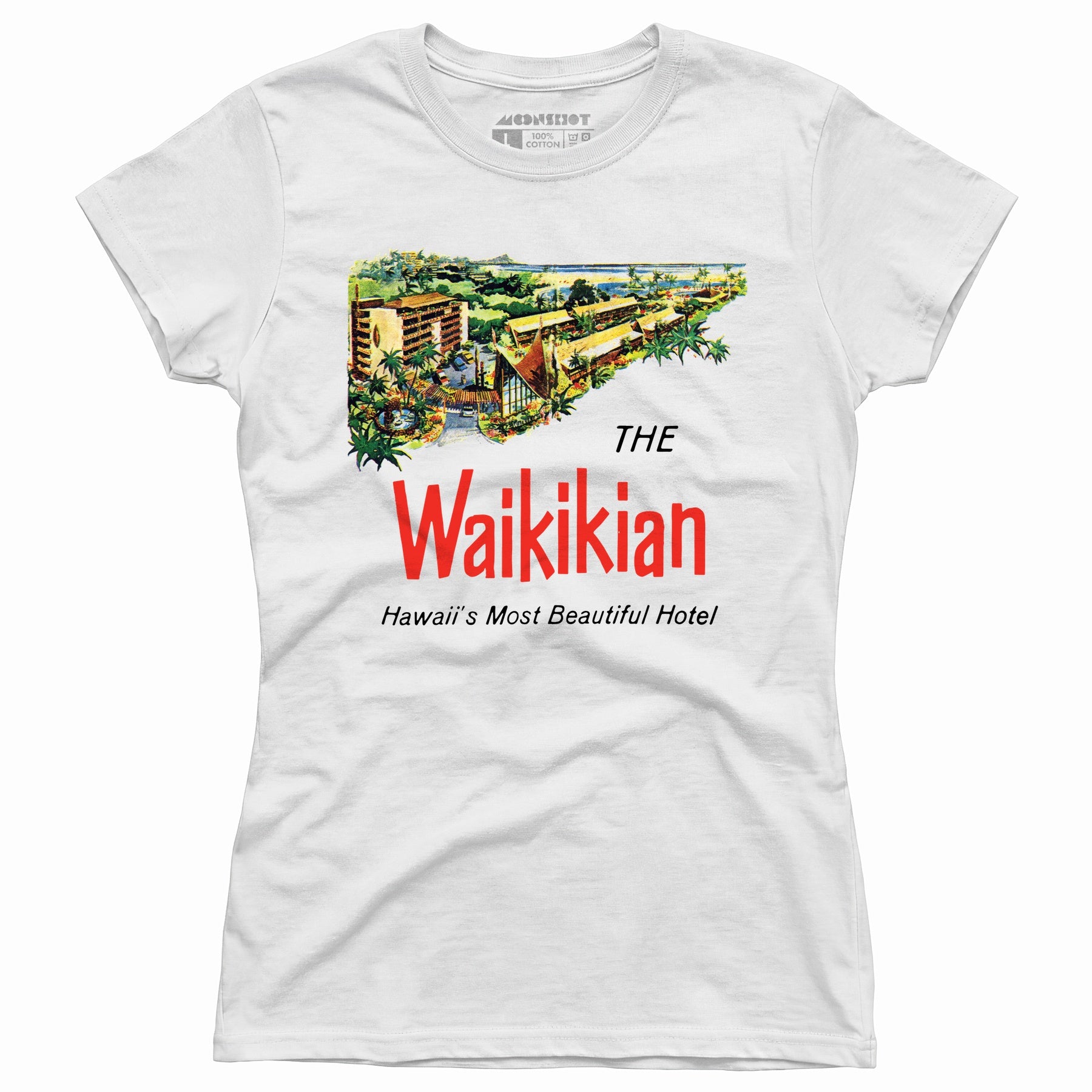 The Waikikian - Waikiki, HI - Vintage Hotel - Women's T-Shirt