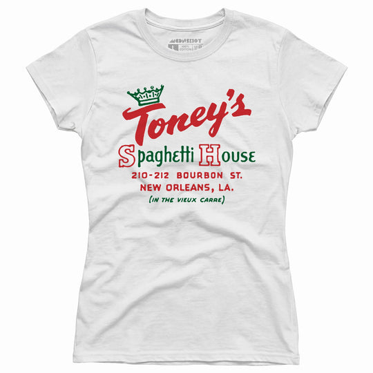 Toney's Spaghetti House - New Orleans, LA - Vintage Restaurant - Women's T-Shirt