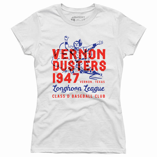 Vernon Dusters - Texas - Vintage Defunct Baseball Teams - Women's T-Shirt