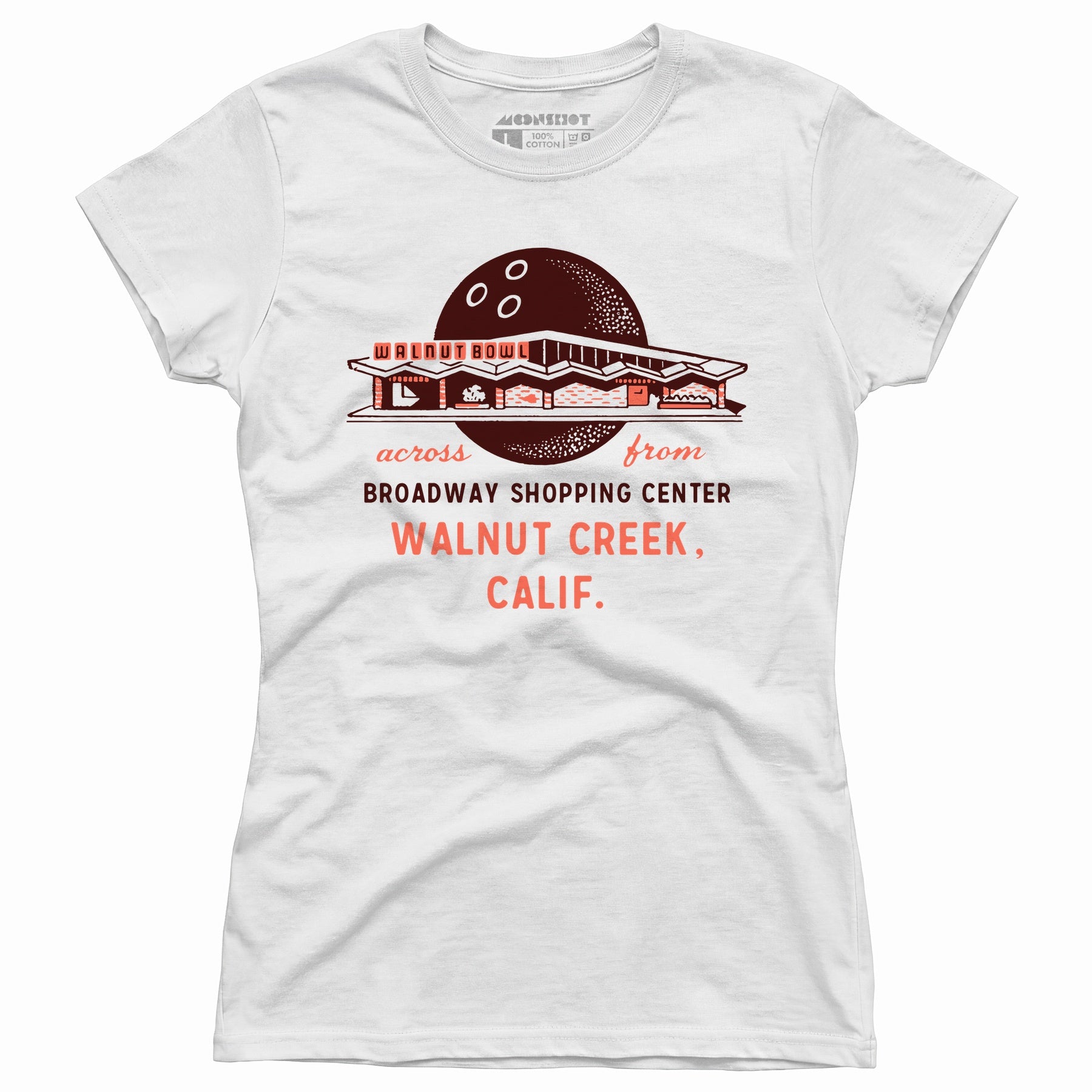 Walnut Bowl - Walnut Creek, CA - Vintage Bowling Alley - Women's T-Shirt