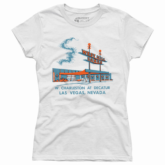 West Hill Lanes - Las Vegas, NV - Vintage Bowling Alley - Women's T-Shirt