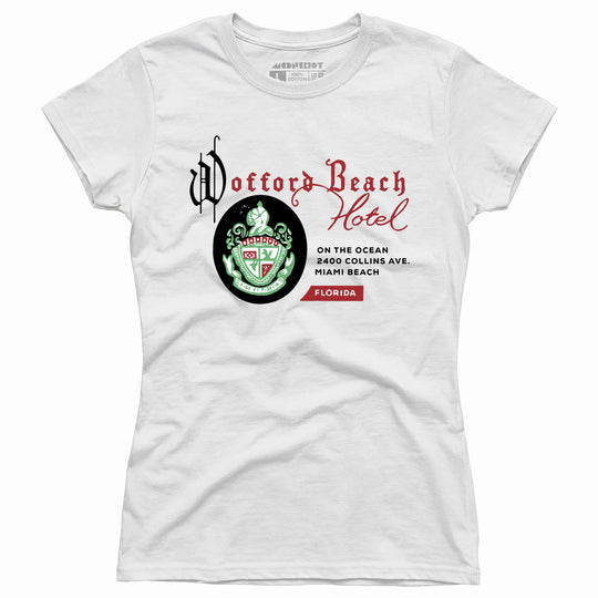 Wofford Beach Hotel - Miami, FL - Vintage Hotel - Women's T-Shirt