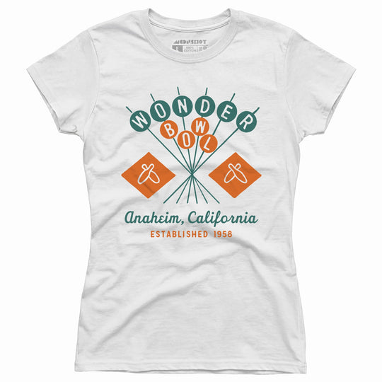 Wonder Bowl - Anaheim, CA - Vintage Bowling Alley - Women's T-Shirt