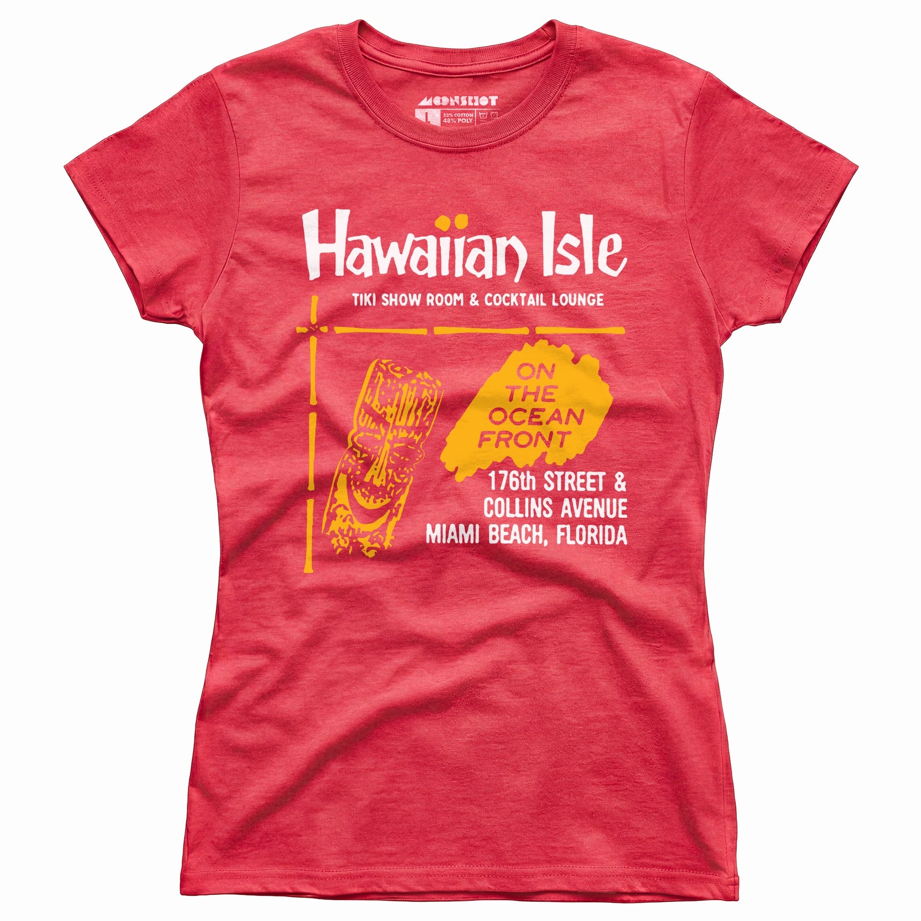 Hawaiian Isle - Miami Beach, FL - Vintage Tiki Bar - Women's T-Shirt