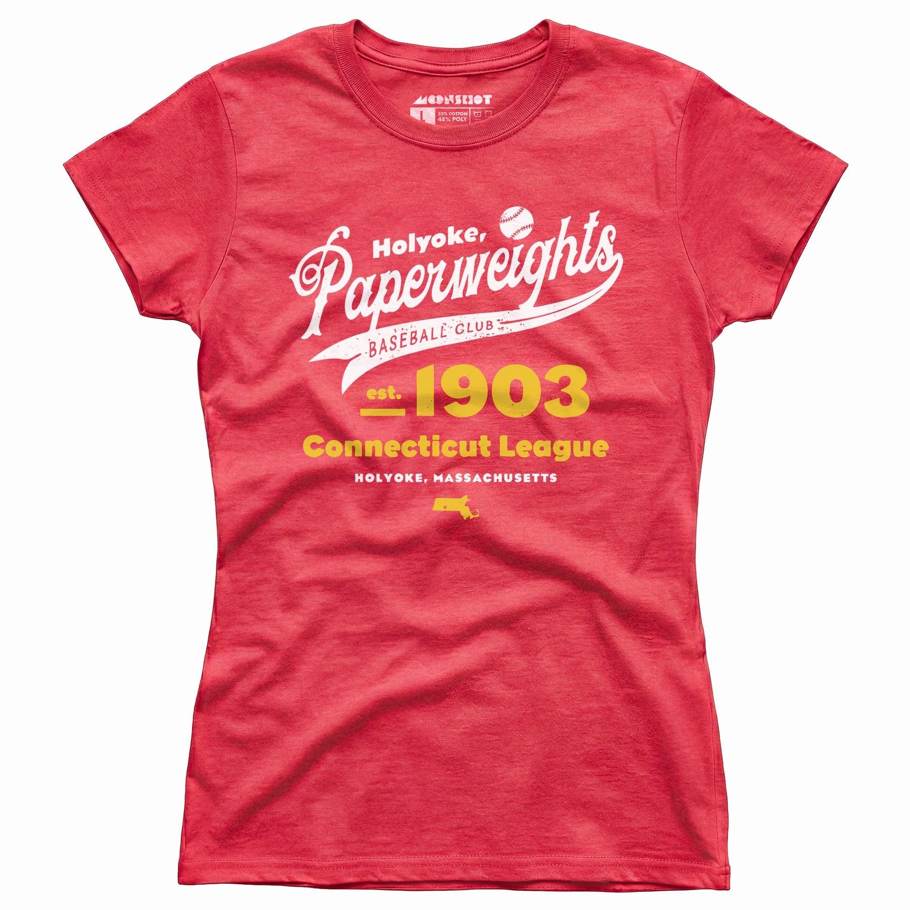 Holyoke Paperweights - Massachusetts - Vintage Defunct Baseball Teams - Women's T-Shirt