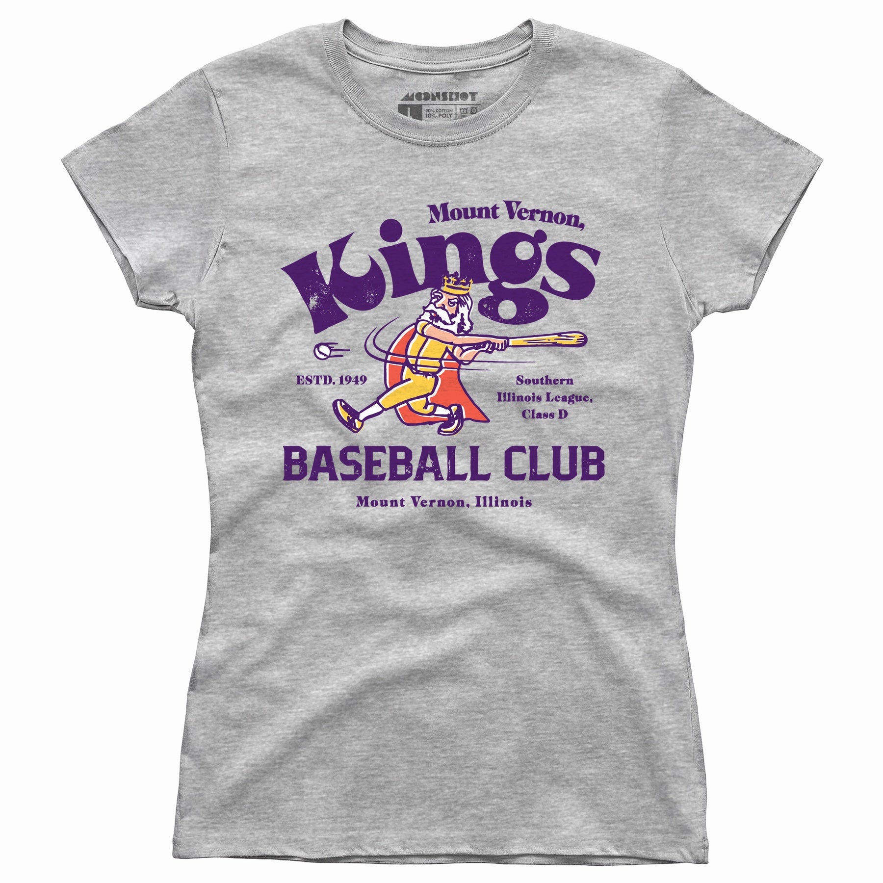 Mount Vernon Kings - Illinois - Vintage Defunct Baseball Teams - Women's T-Shirt