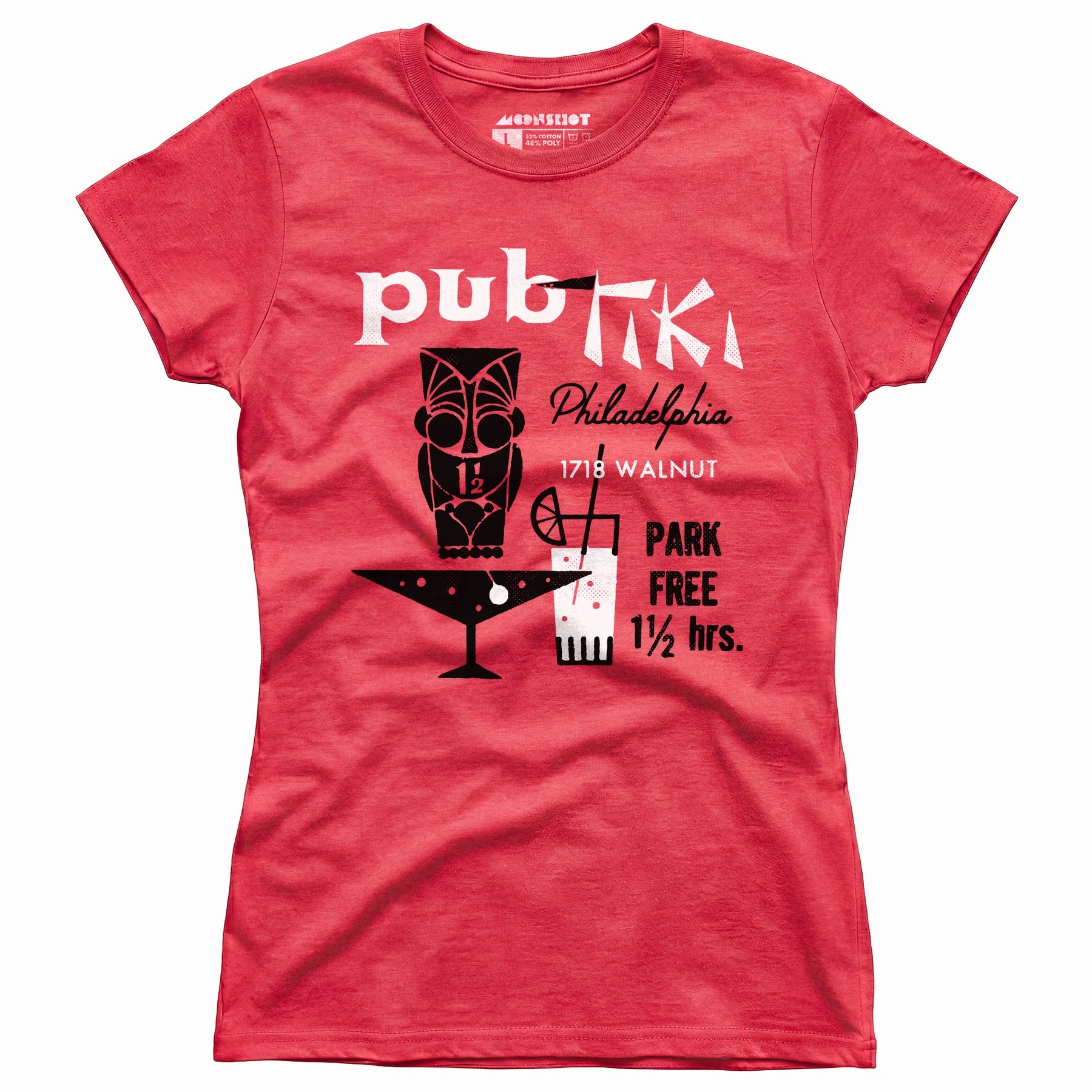 Pub Tiki - Philadelphia, PA - Vintage Tiki Bar - Women's T-Shirt