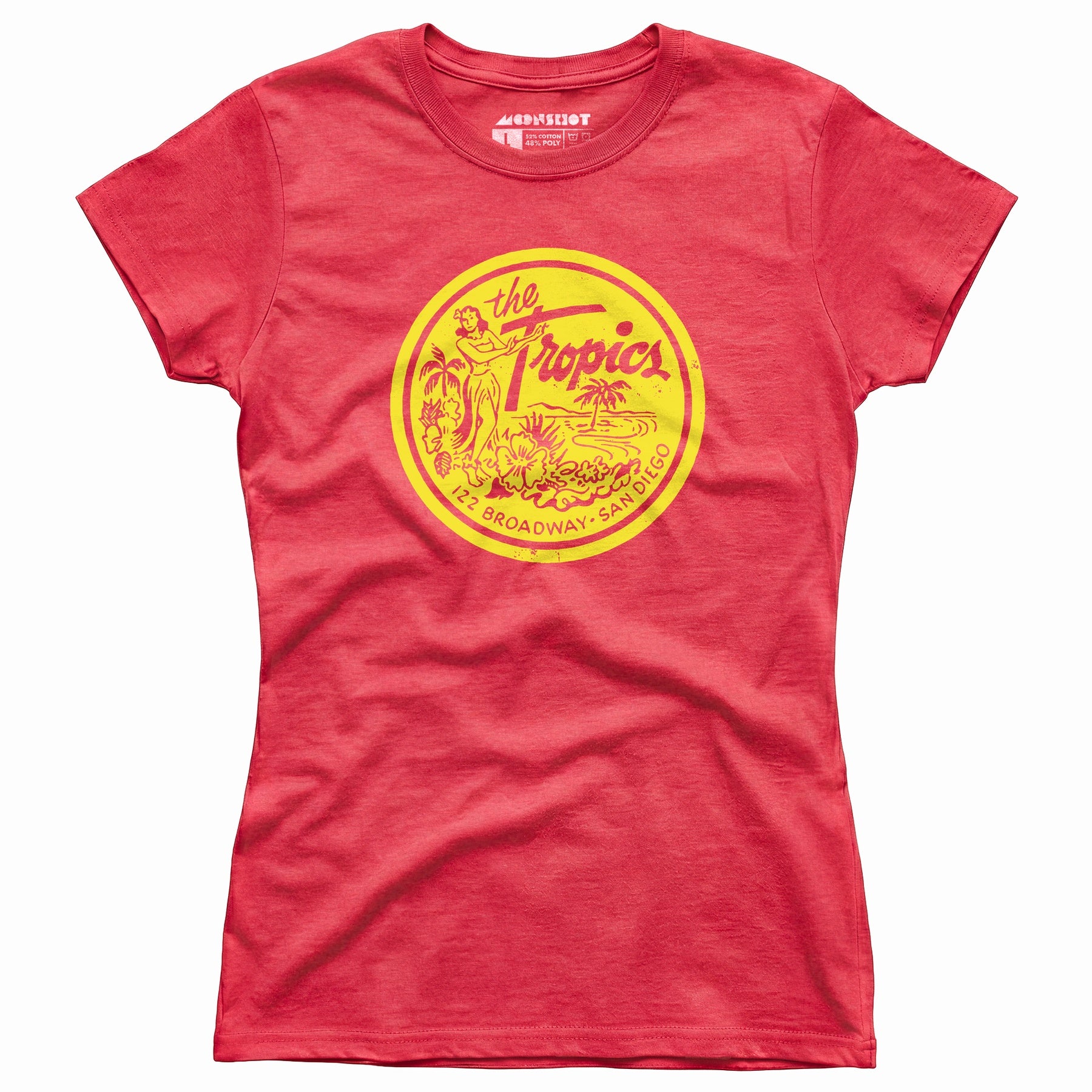The Tropics - San Diego, CA - Vintage Tiki Bar - Women's T-Shirt