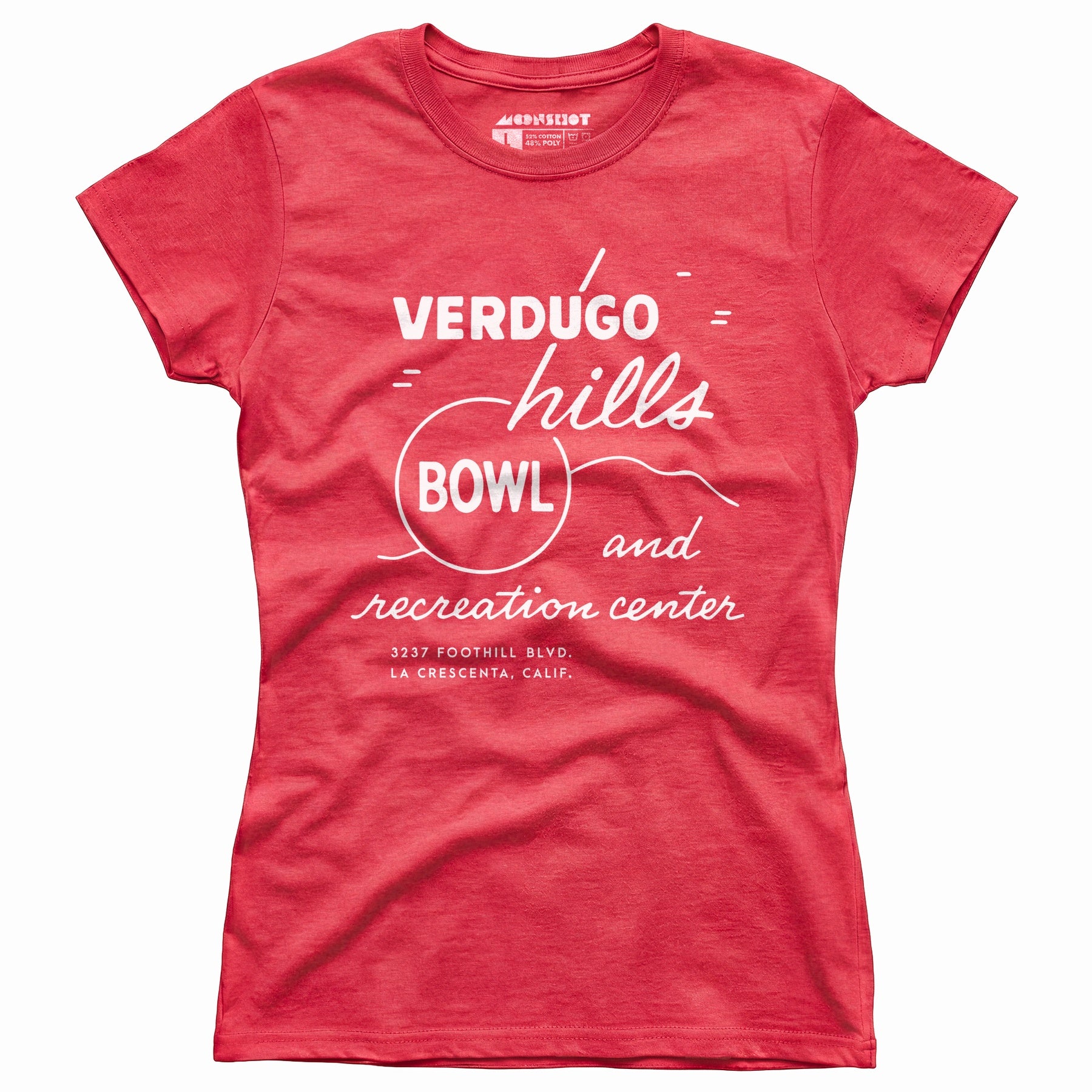 Verdugo Hills v2 - La Crescenta, CA - Vintage Bowling Alley - Women's T-Shirt