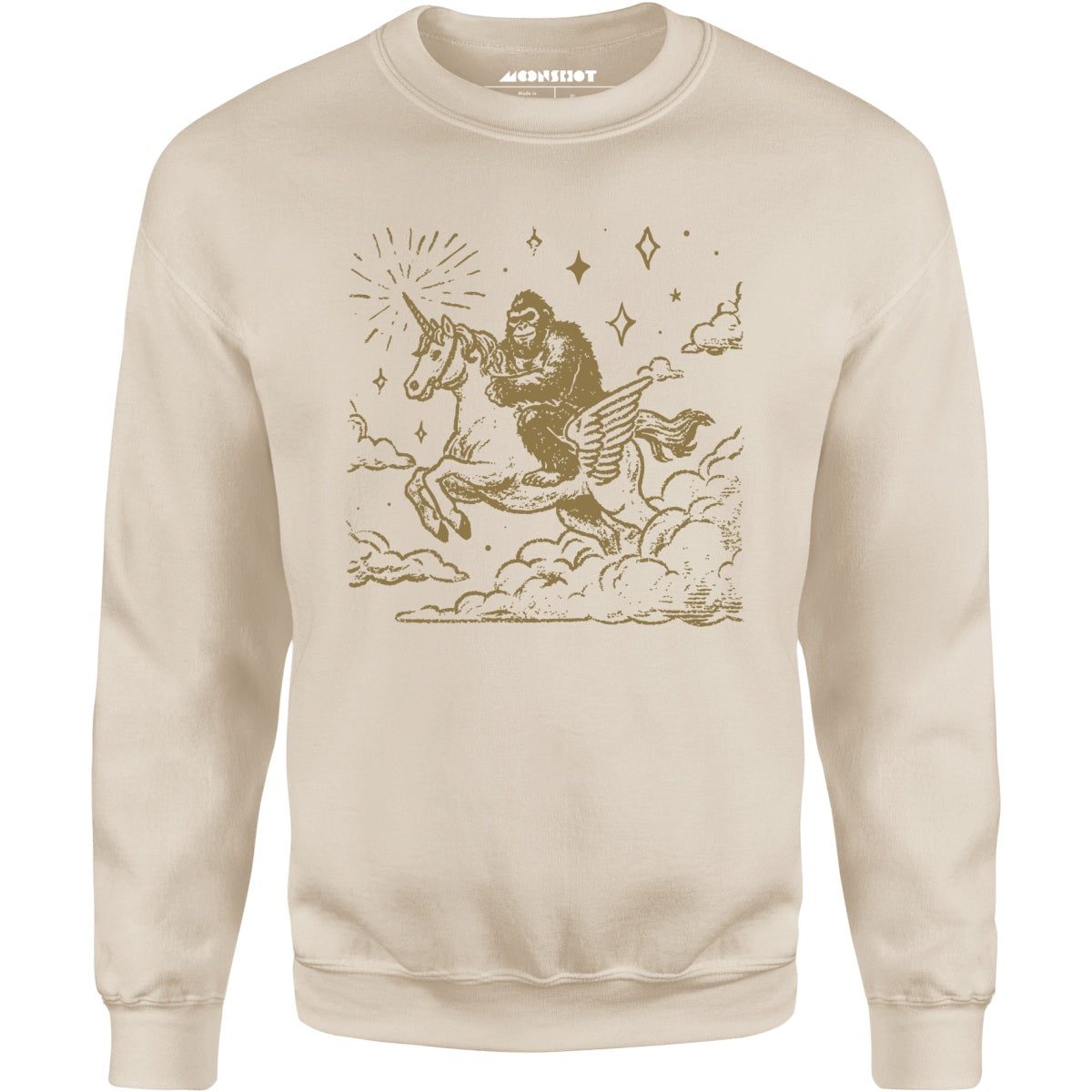 Bigfoot Riding On a Unicorn - Unisex Sweatshirt