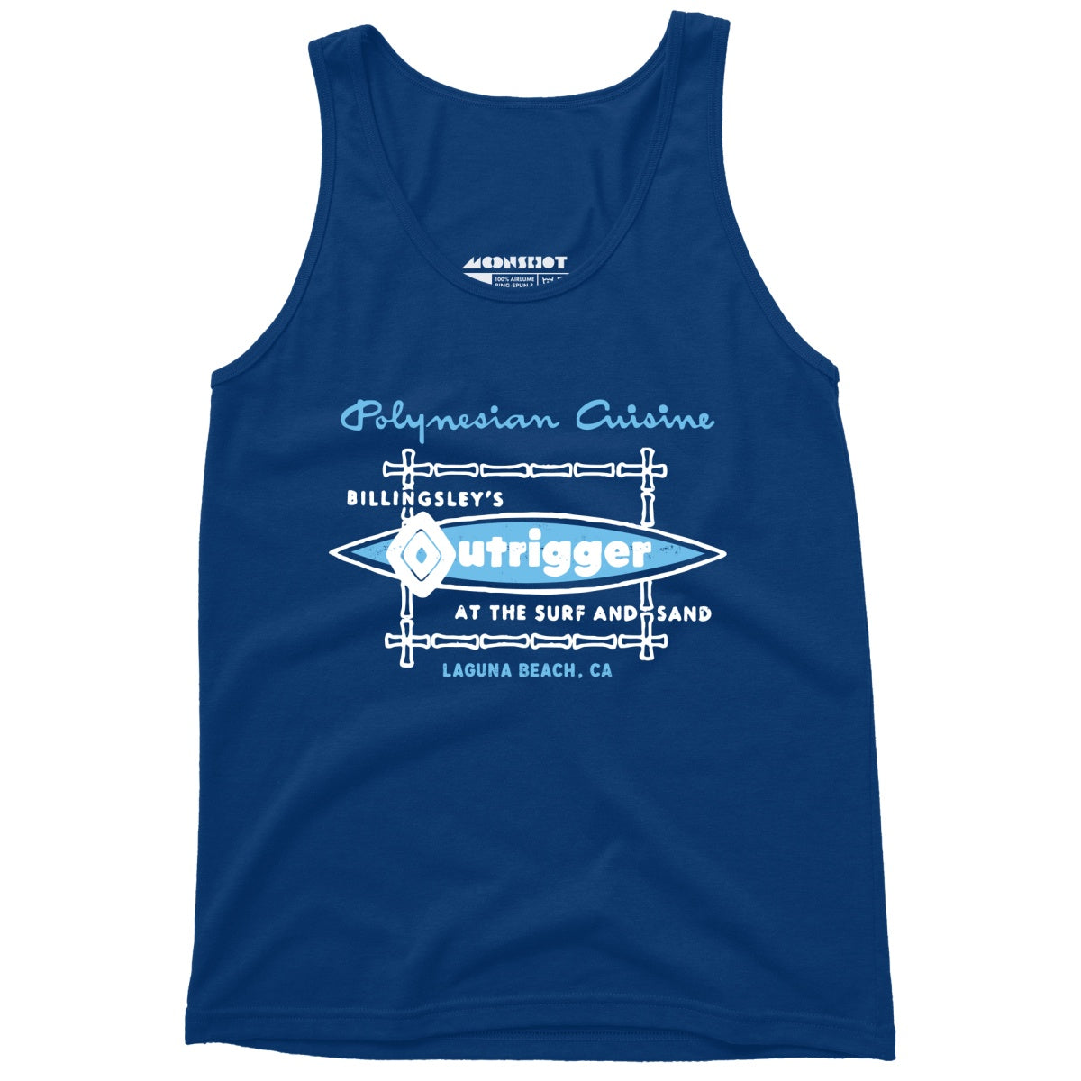 Billingsley's Outrigger - Laguna Beach, CA - Vintage Tiki Bar - Unisex Tank Top