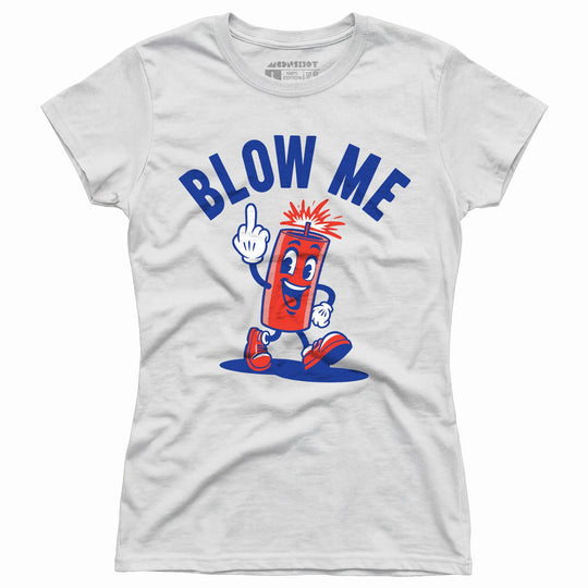 Blow Me - Firework Print - Women's T-Shirt