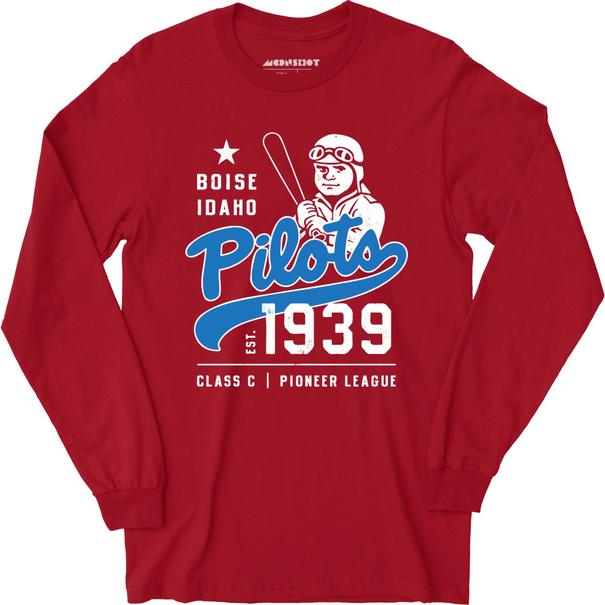 Boise Pilots - Idaho - Vintage Defunct Baseball Teams - Long Sleeve T-Shirt