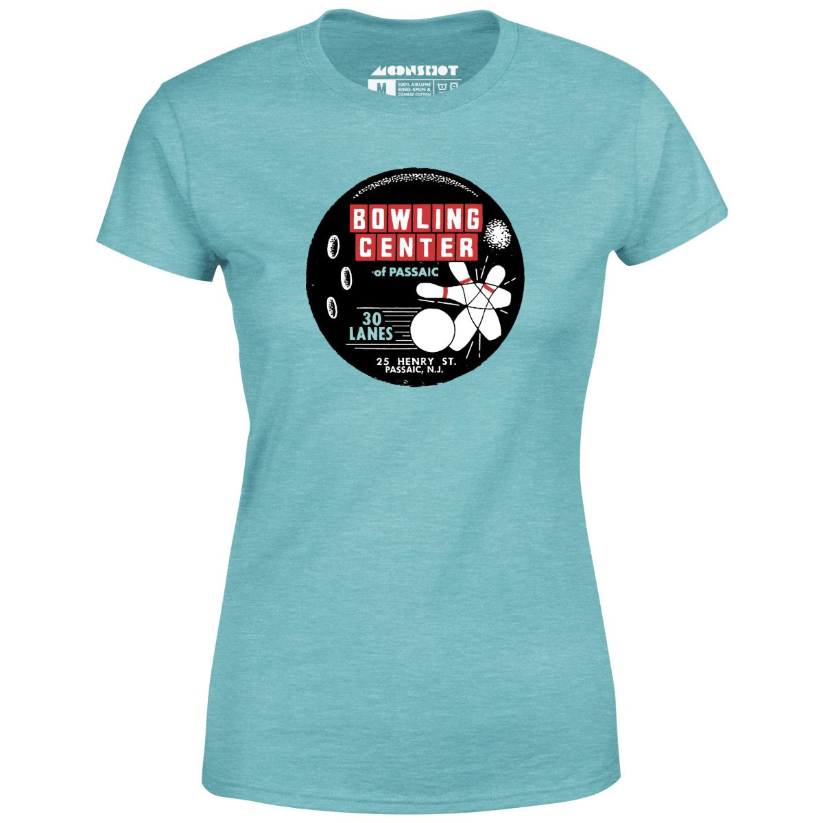 Bowling Center of Passaic - Passaic, NJ - Vintage Bowling Alley - Women's T-Shirt
