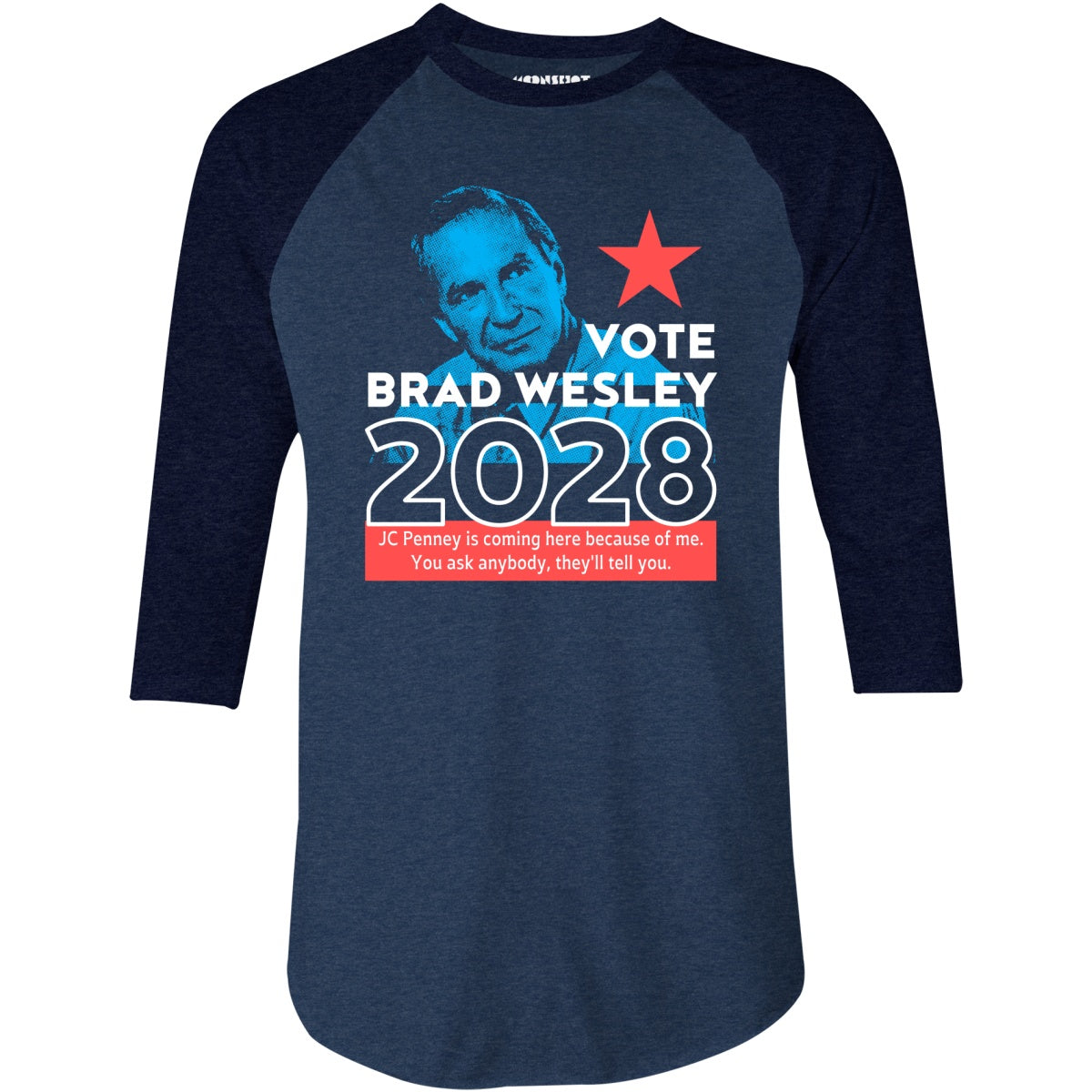 Brad Wesley 2028 - 3/4 Sleeve Raglan T-Shirt