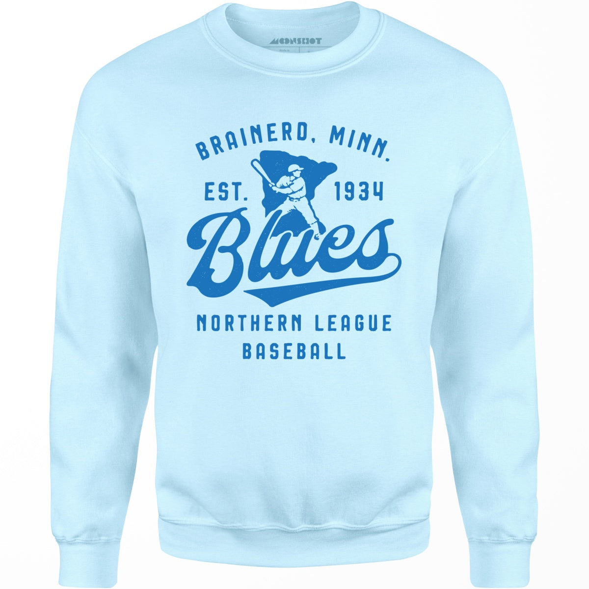 Brainerd Blues - Minnesota - Vintage Defunct Baseball Teams - Unisex Sweatshirt