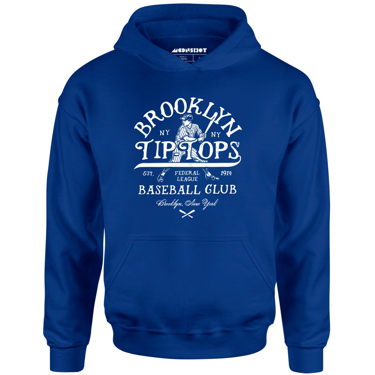 Brooklyn Tip Tops - New York - Vintage Defunct Baseball Teams - Unisex Hoodie