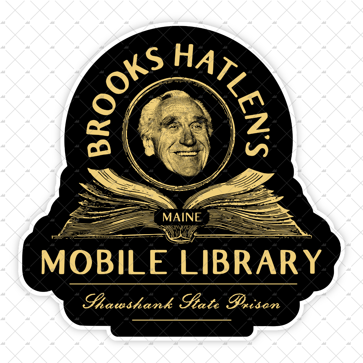Brooks Hatlen's Mobile Library - Sticker