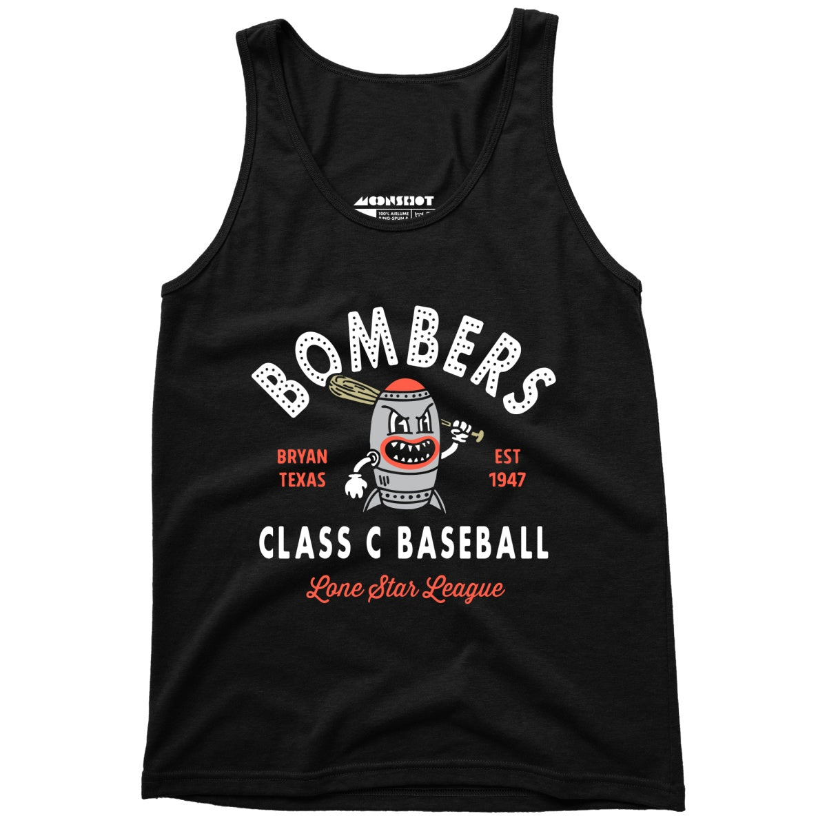 Bryan Bombers - Texas - Vintage Defunct Baseball Teams - Unisex Tank Top