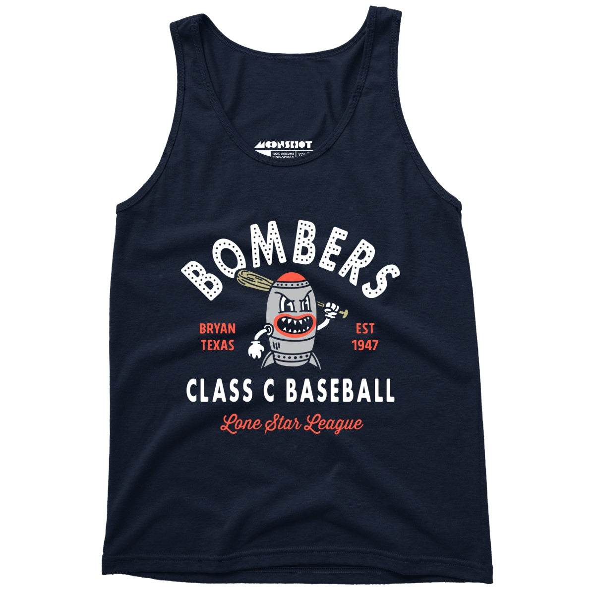 Bryan Bombers - Texas - Vintage Defunct Baseball Teams - Unisex Tank Top