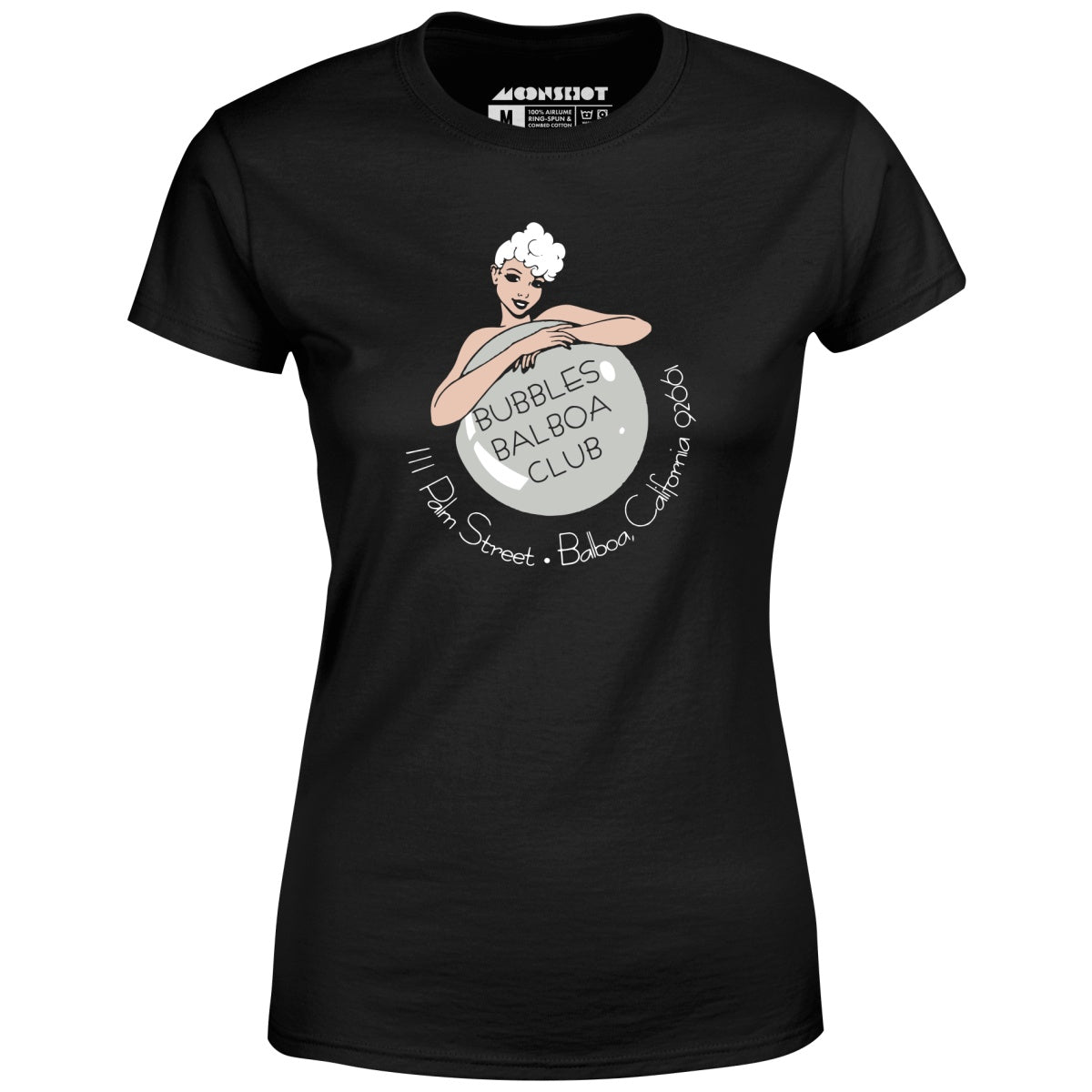 Bubbles - melt the lady Tシャツ "M"crew T-shirt Bubbles Balboa Club - Newport Beach, CA - Vintage Restaurant