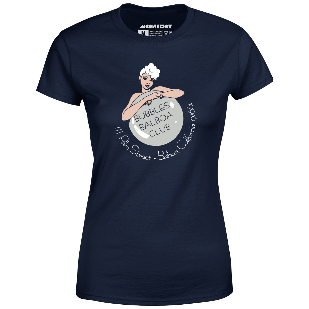 Bubbles Balboa Club - Newport Beach, CA - Vintage Restaurant - Women's T-Shirt