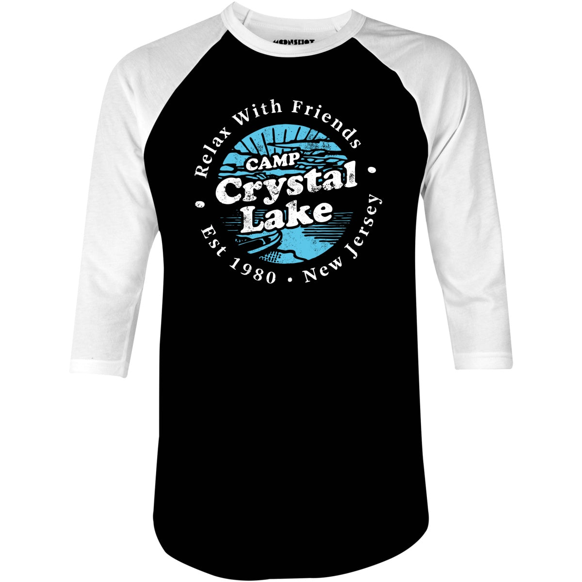 Camp Crystal Lake - 3/4 Sleeve Raglan T-Shirt