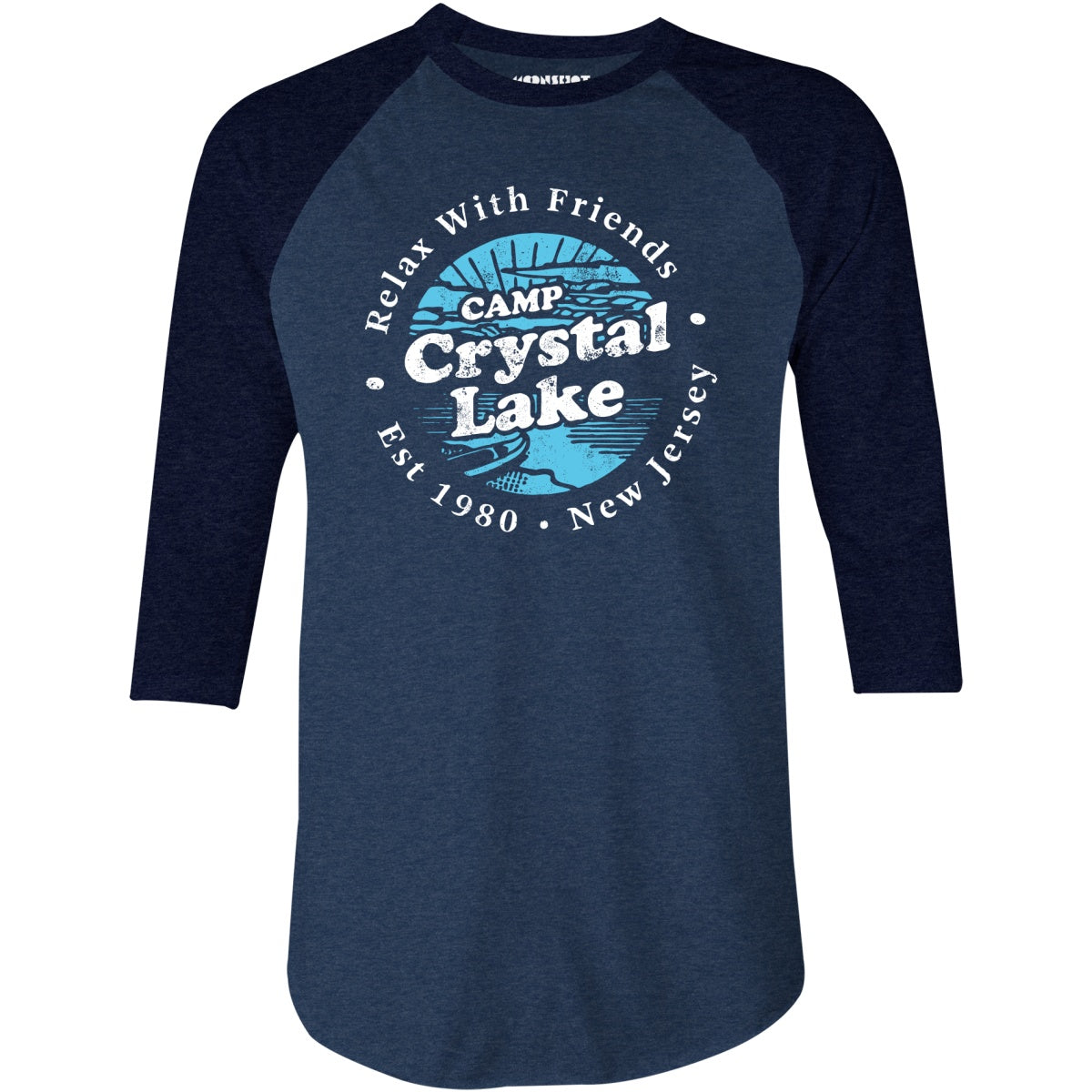 Camp Crystal Lake - 3/4 Sleeve Raglan T-Shirt