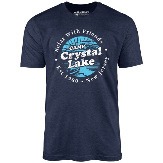 Camp Crystal Lake - Heather Midnight Navy - Unisex T-Shirt