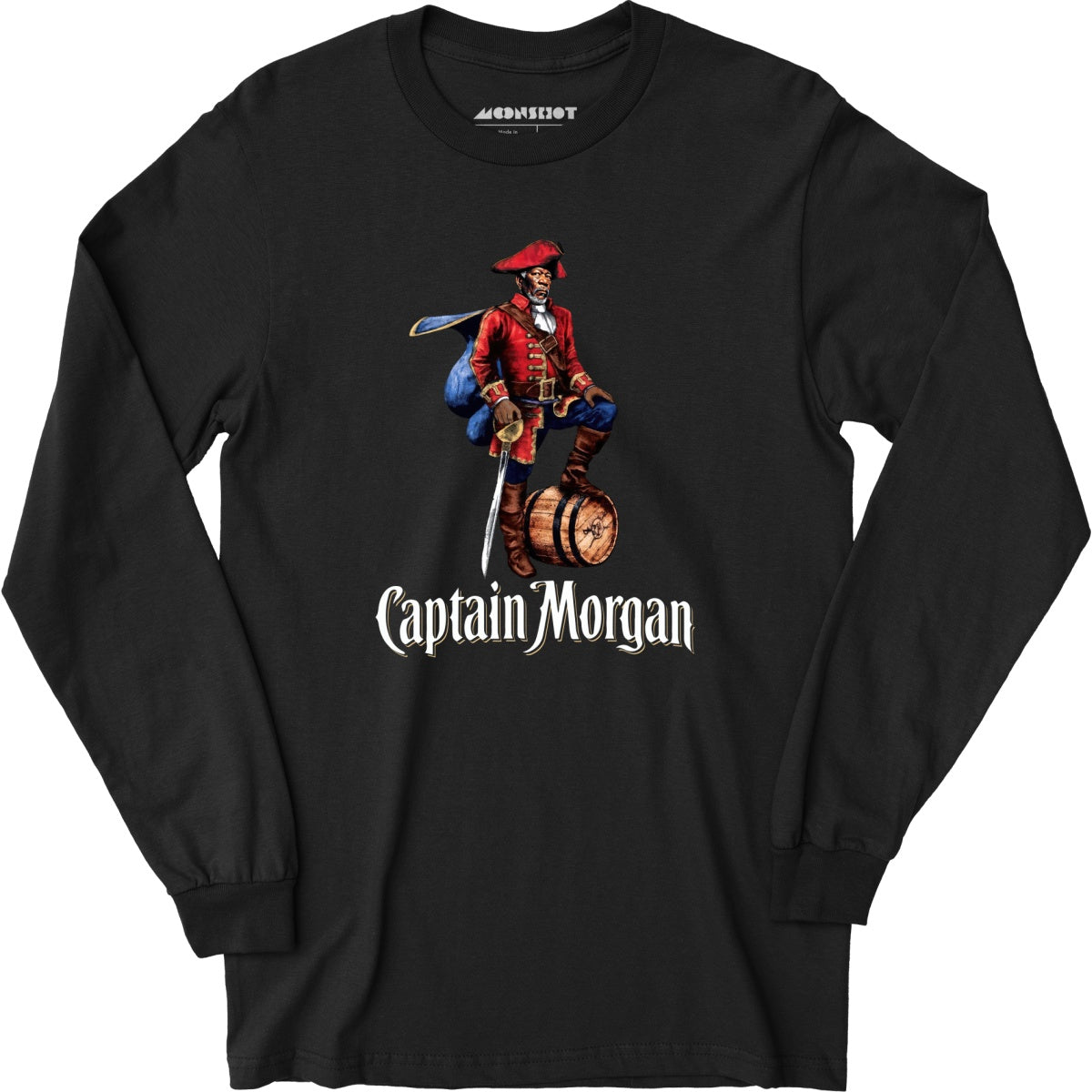 Captain Morgan Freeman - Long Sleeve T-Shirt