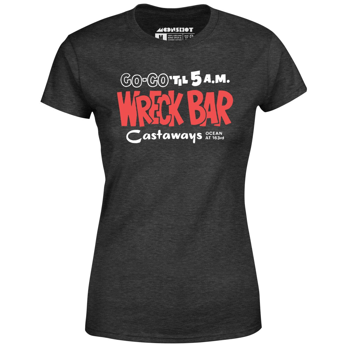 Castaways Motel Wreck Bar - Miami, FL - Vintage Tiki Bar - Women's T-Shirt