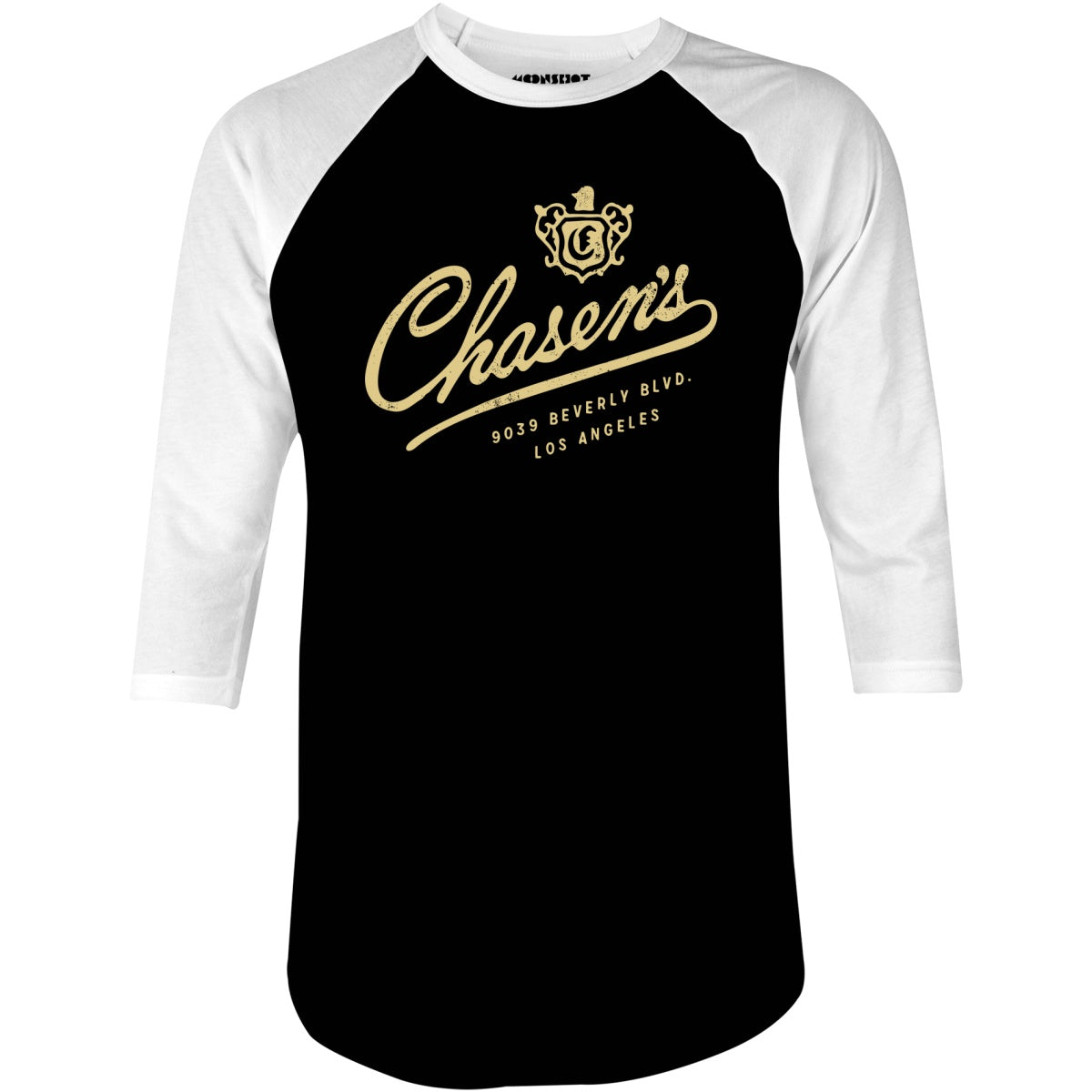 Chasen's - Los Angeles, CA - Vintage Restaurant - 3/4 Sleeve Raglan T-Shirt