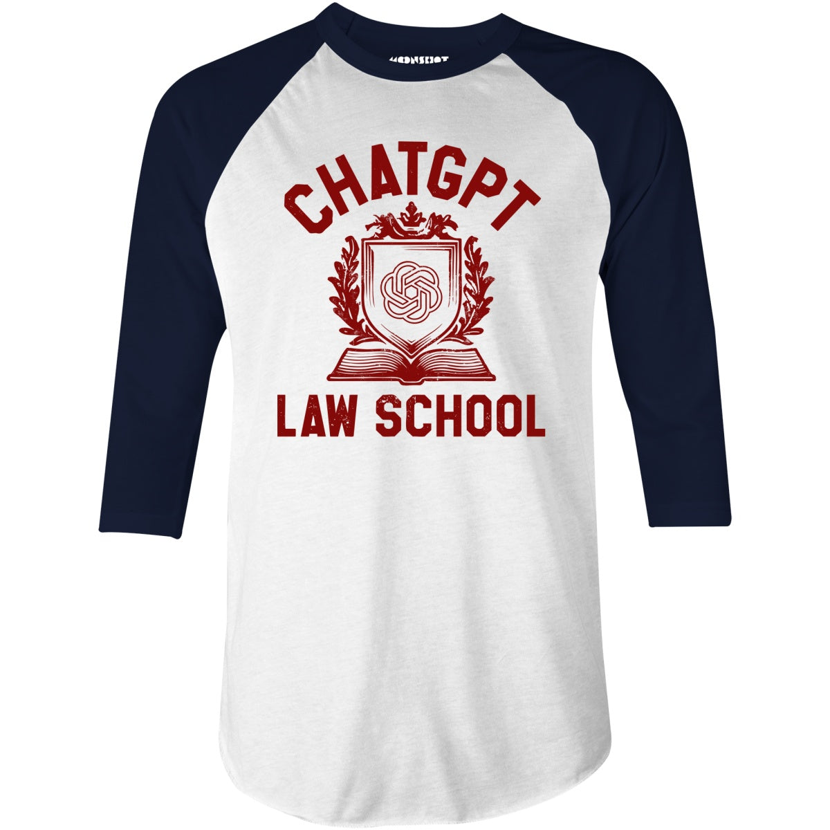 ChatGPT Law School - 3/4 Sleeve Raglan T-Shirt