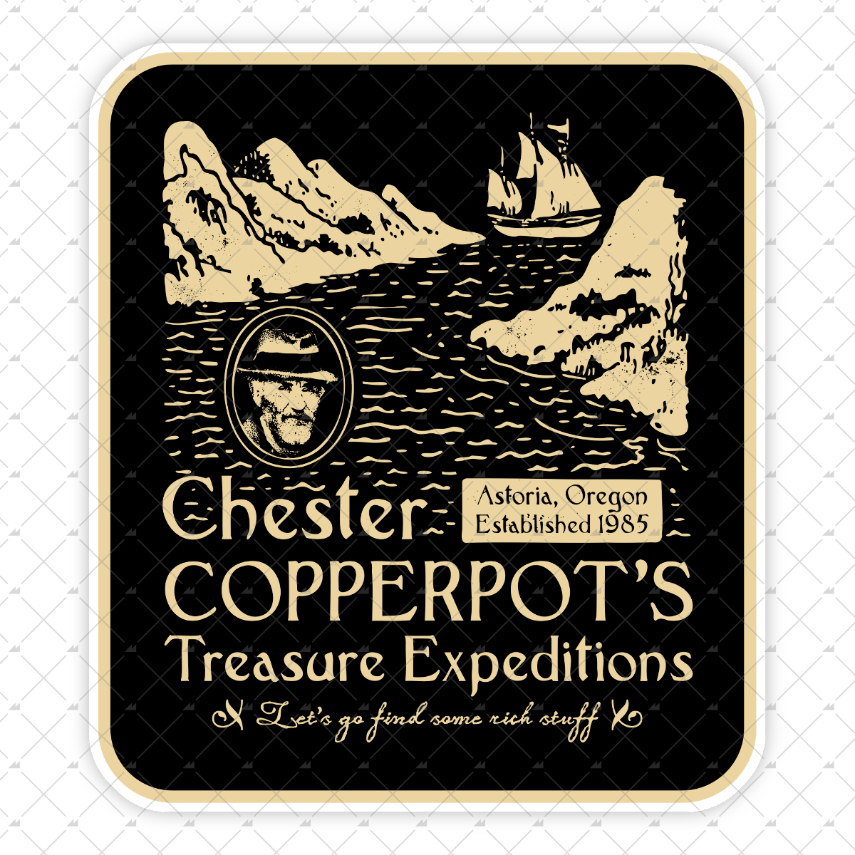 Chester Copperpot's Treasure Expeditions - Sticker