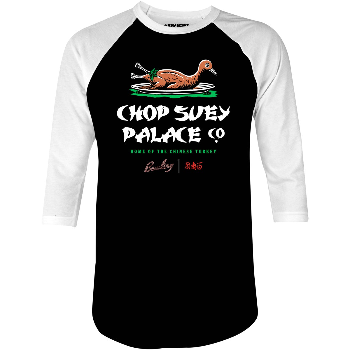Chop Suey Palace - 3/4 Sleeve Raglan T-Shirt