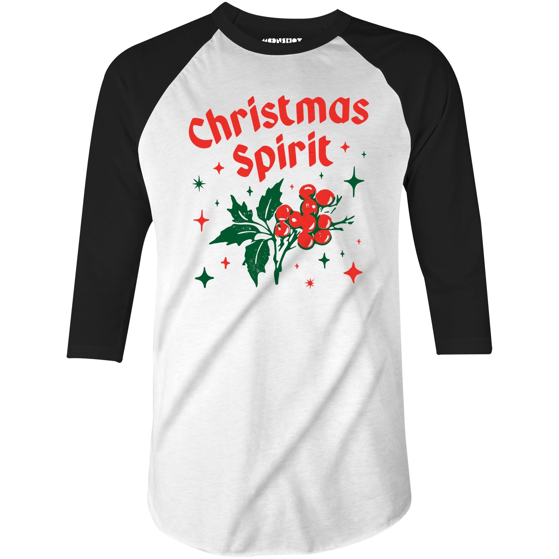 Christmas Spirit - 3/4 Sleeve Raglan T-Shirt