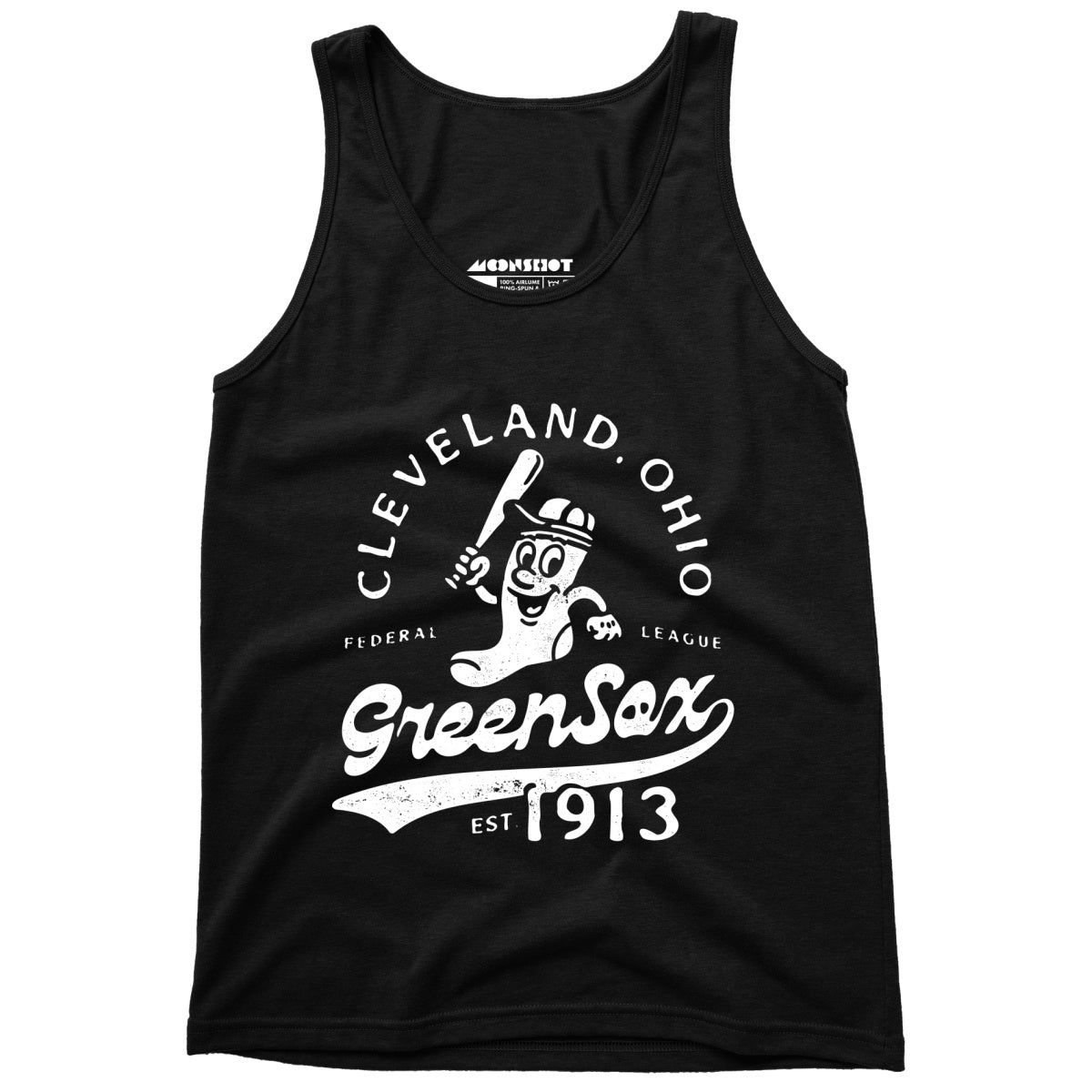 Cleveland Green Sox - Ohio - Vintage Defunct Baseball Teams - Unisex Tank Top