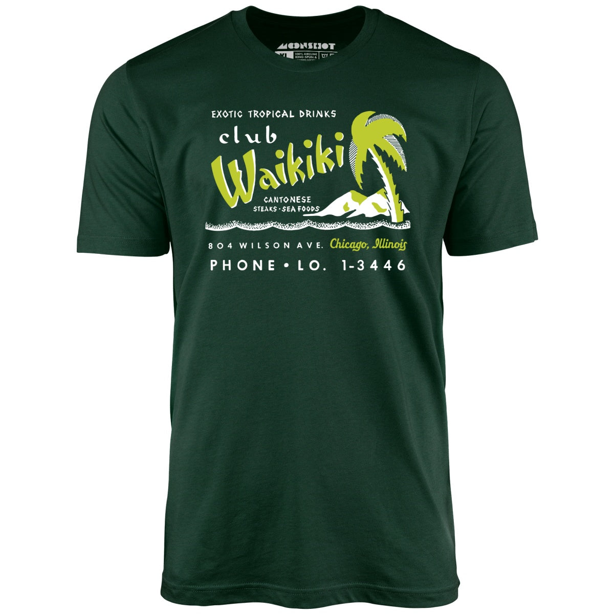 Club Waikiki - Chicago, IL - Vintage Tiki Bar - Unisex T-Shirt