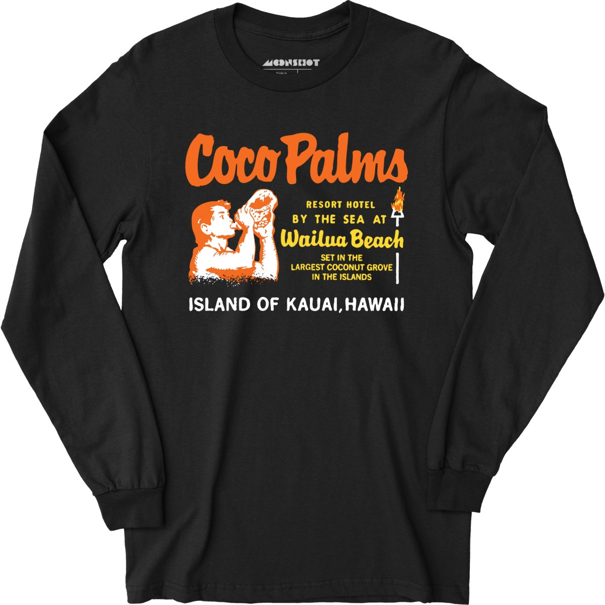 Coco Palms v2 - Hawaii - Vintage Tiki Bar - Long Sleeve T-Shirt
