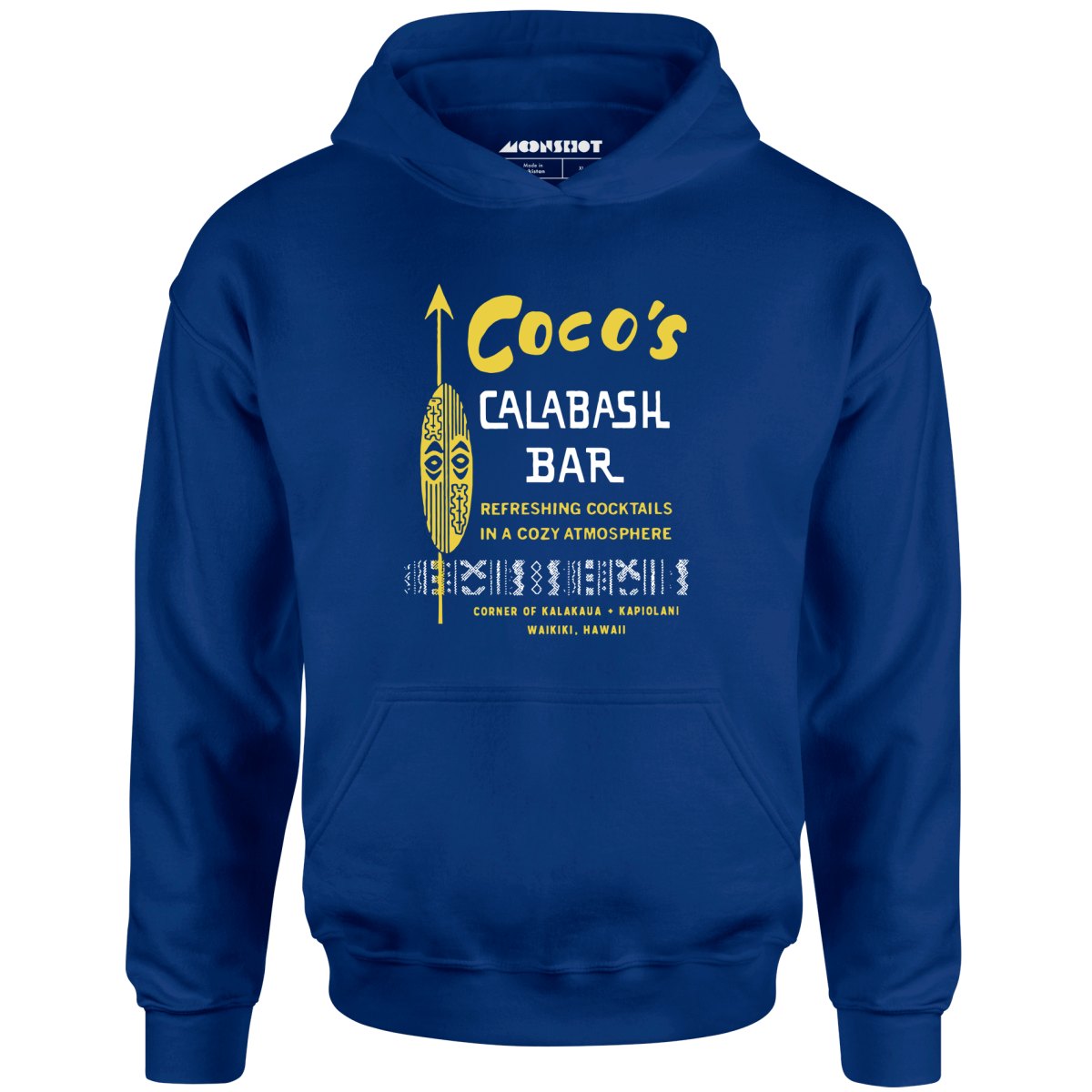 Coco's Calabash Bar - Waikiki, HI - Vintage Tiki Bar - Unisex Hoodie